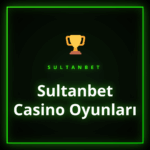 Renkli slot makineleri ve masa oyunları içeren Sultanbet casino oyunları.