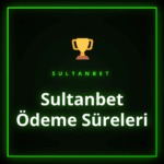Sultanbet ödeme sürelerini gösteren bir banka kartı ve saat.